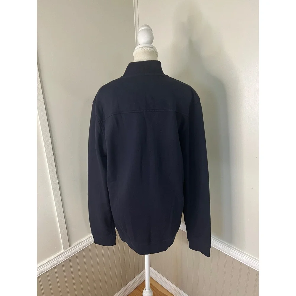 Ted Baker London Mens Navy Blue Button Front Jersey Cardigan Sweater Size 5 XL